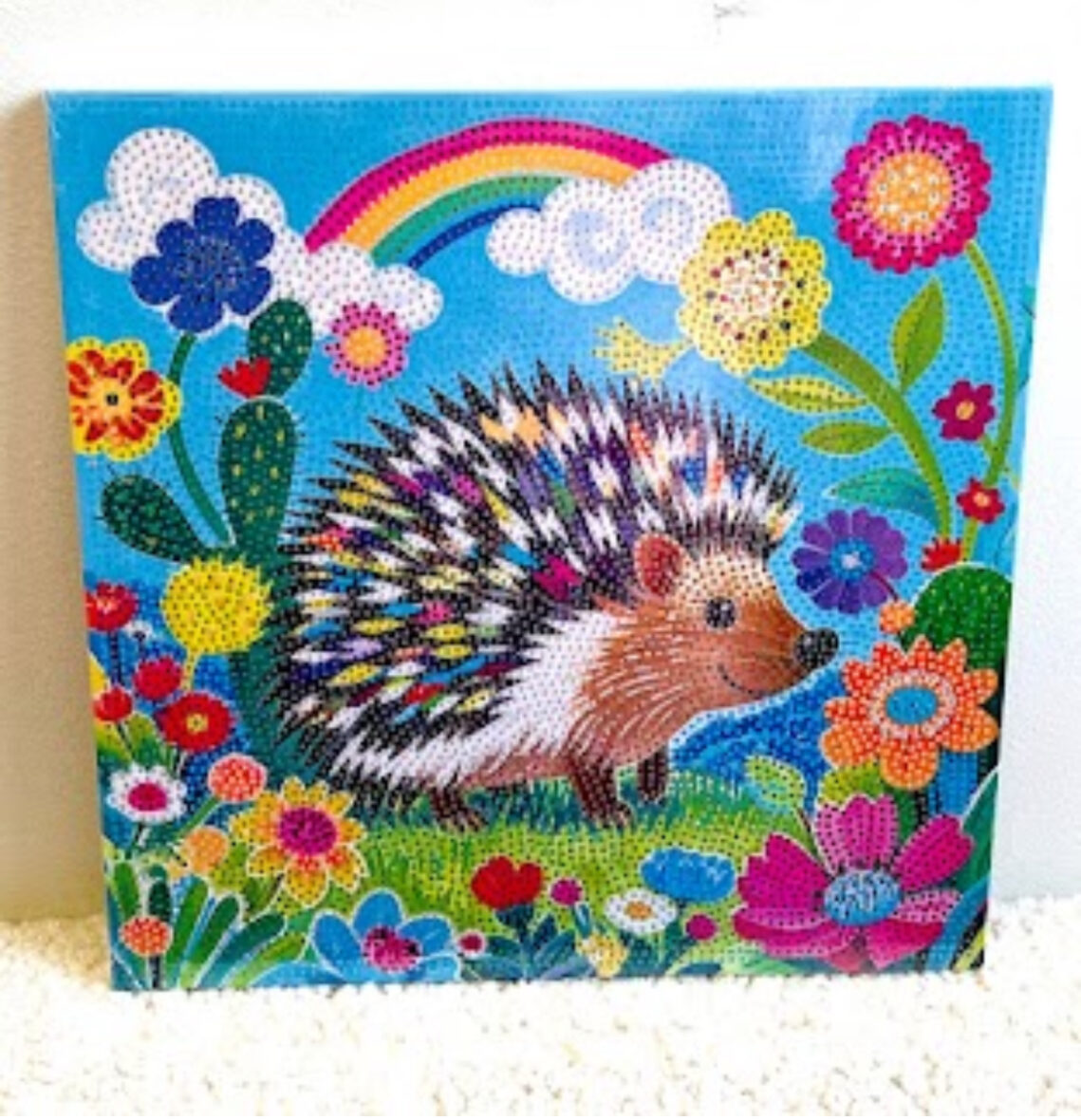 Deimantinos ežiuko paveikslas mozaika